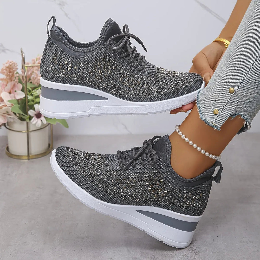 Harriet | Orthopaedic Rhinestone Sneakers