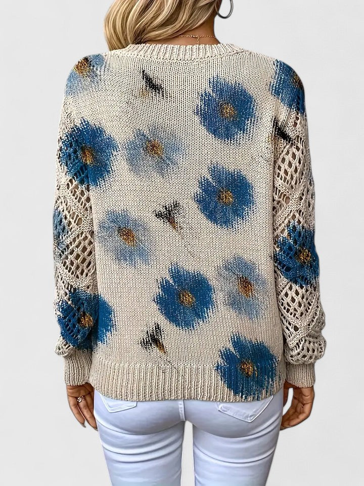 Aurelie | Floral Knit Jumper