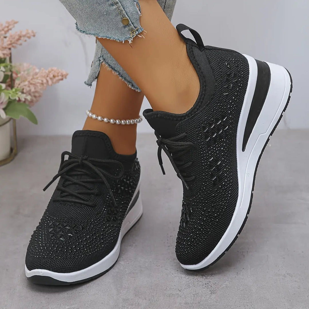 Harriet | Orthopaedic Rhinestone Sneakers