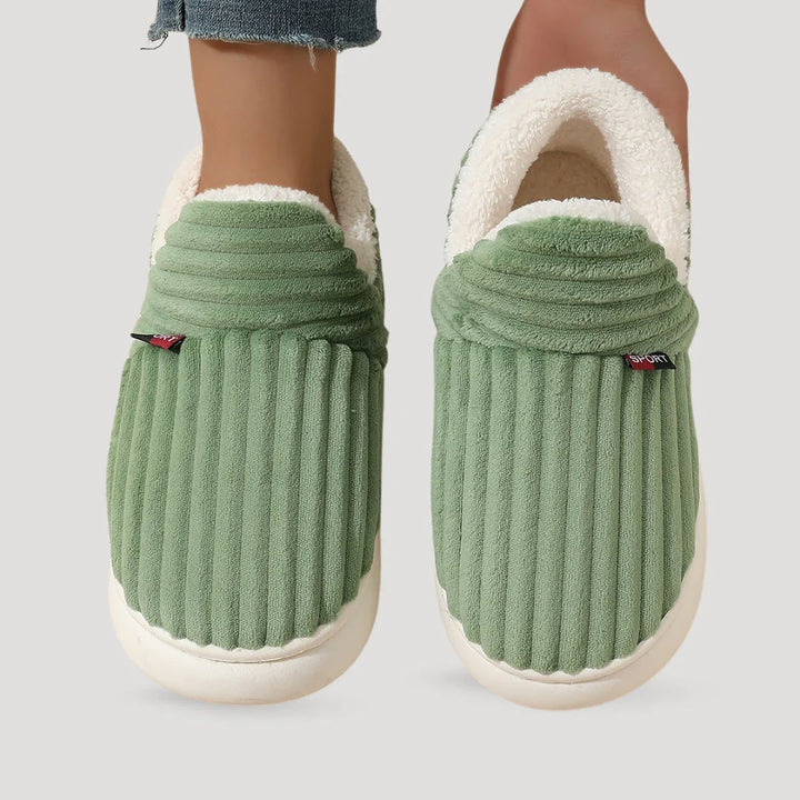 Zara | Ribbed Fleece Slipper Boots