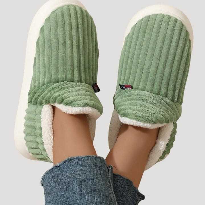Zara | Ribbed Fleece Slipper Boots