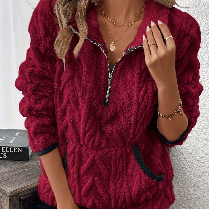 Tiva | Casual Zip Front Sweater