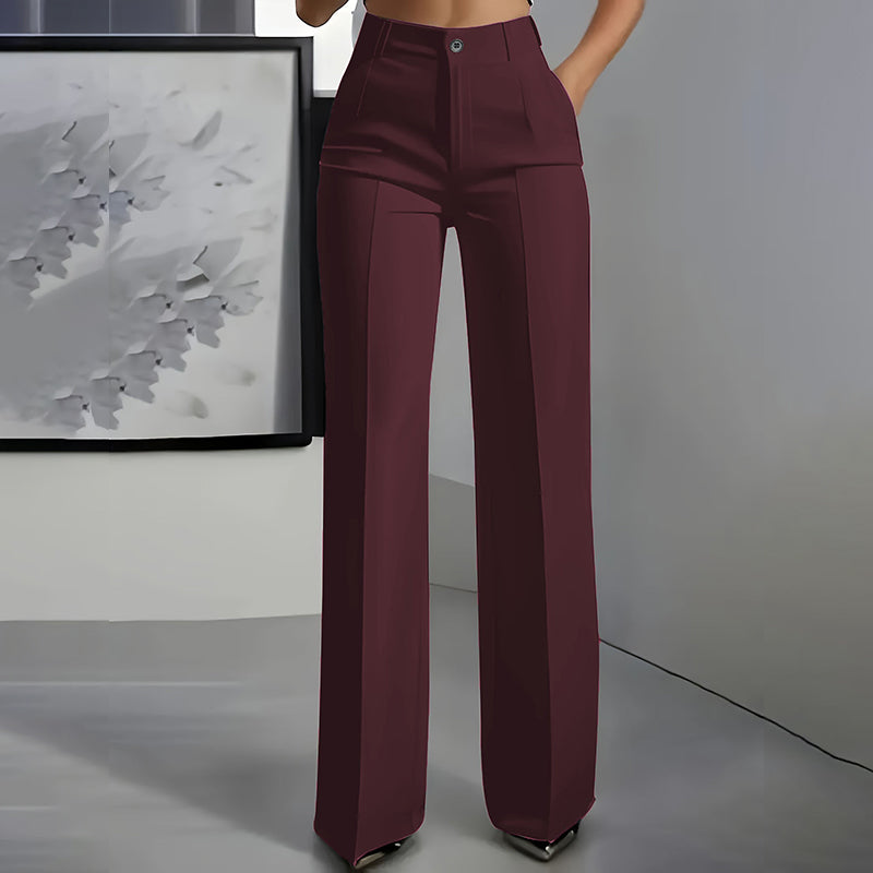 Lidia | High Waisted Suit Trousers