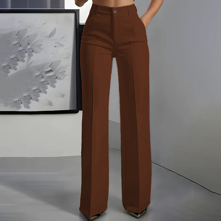 Lidia | High Waisted Suit Trousers