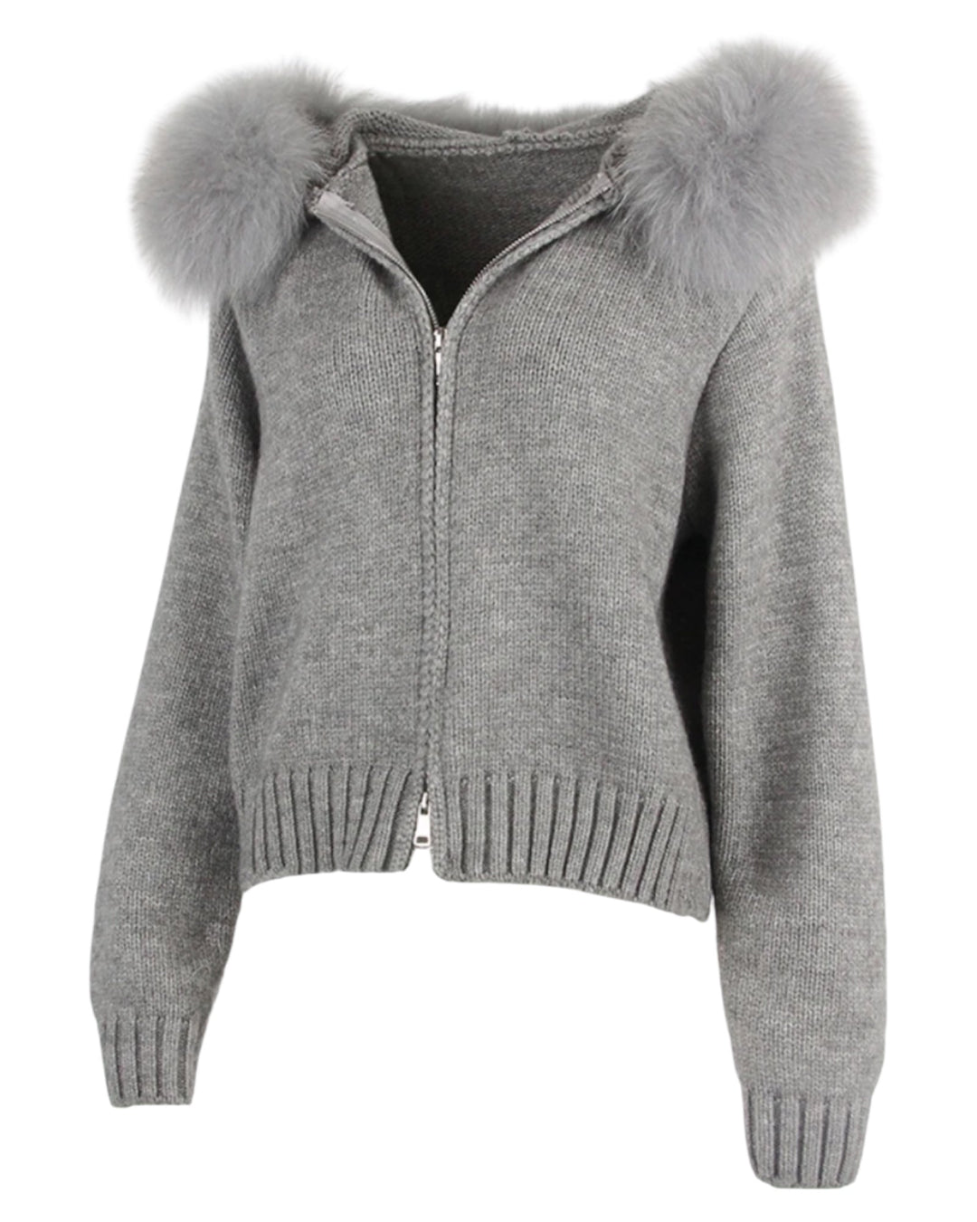 Hera | Fur Hood Zip Hoodie