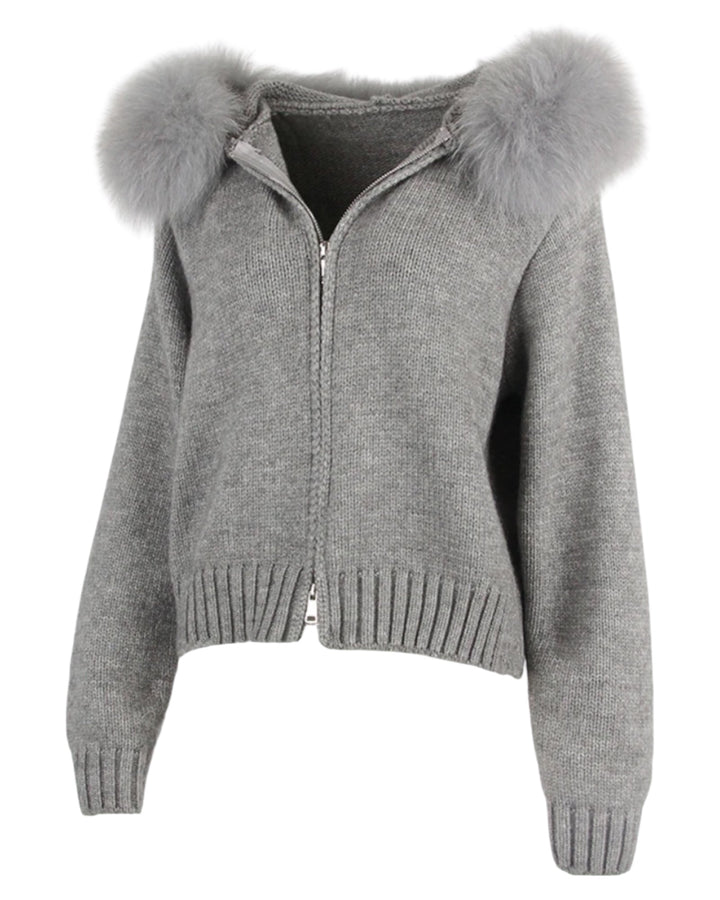 Hera | Fur Hood Zip Hoodie