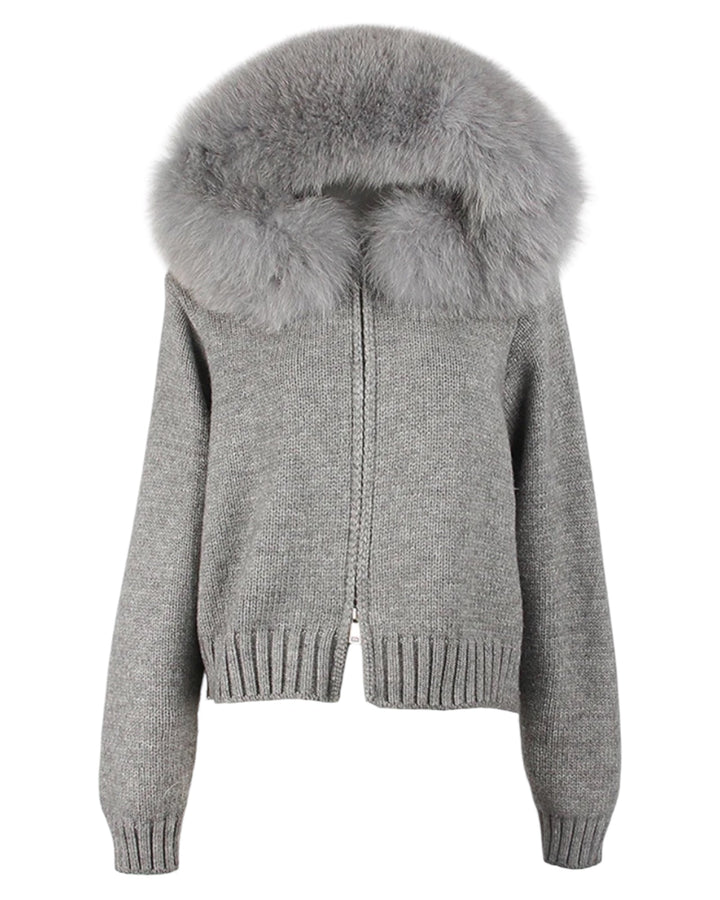 Hera | Fur Hood Zip Hoodie